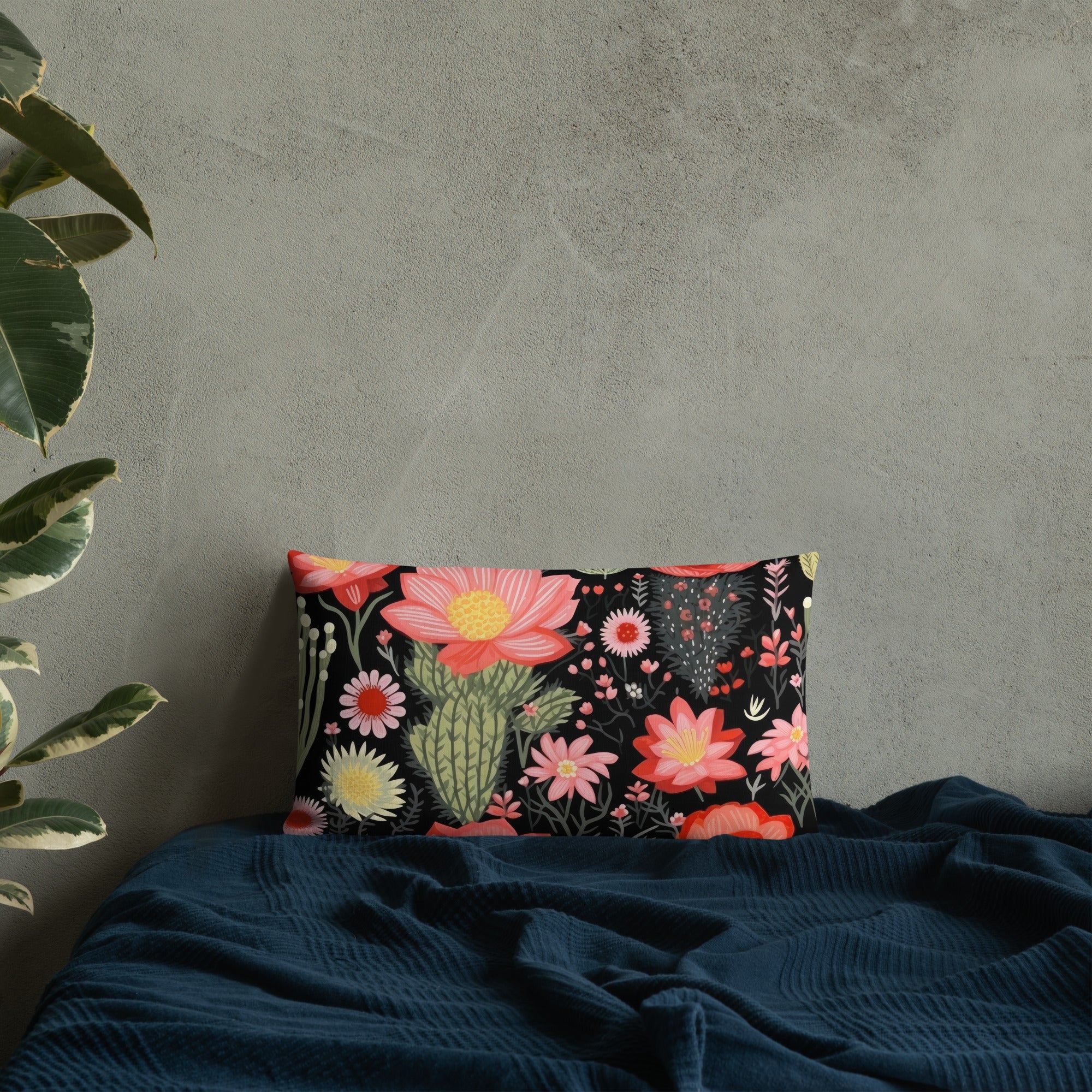 Floral Lover's Botanical Throw Pillow