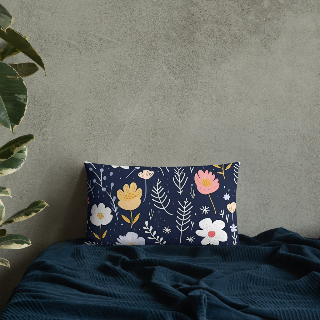 Floral Lover's Botanical Throw Pillow