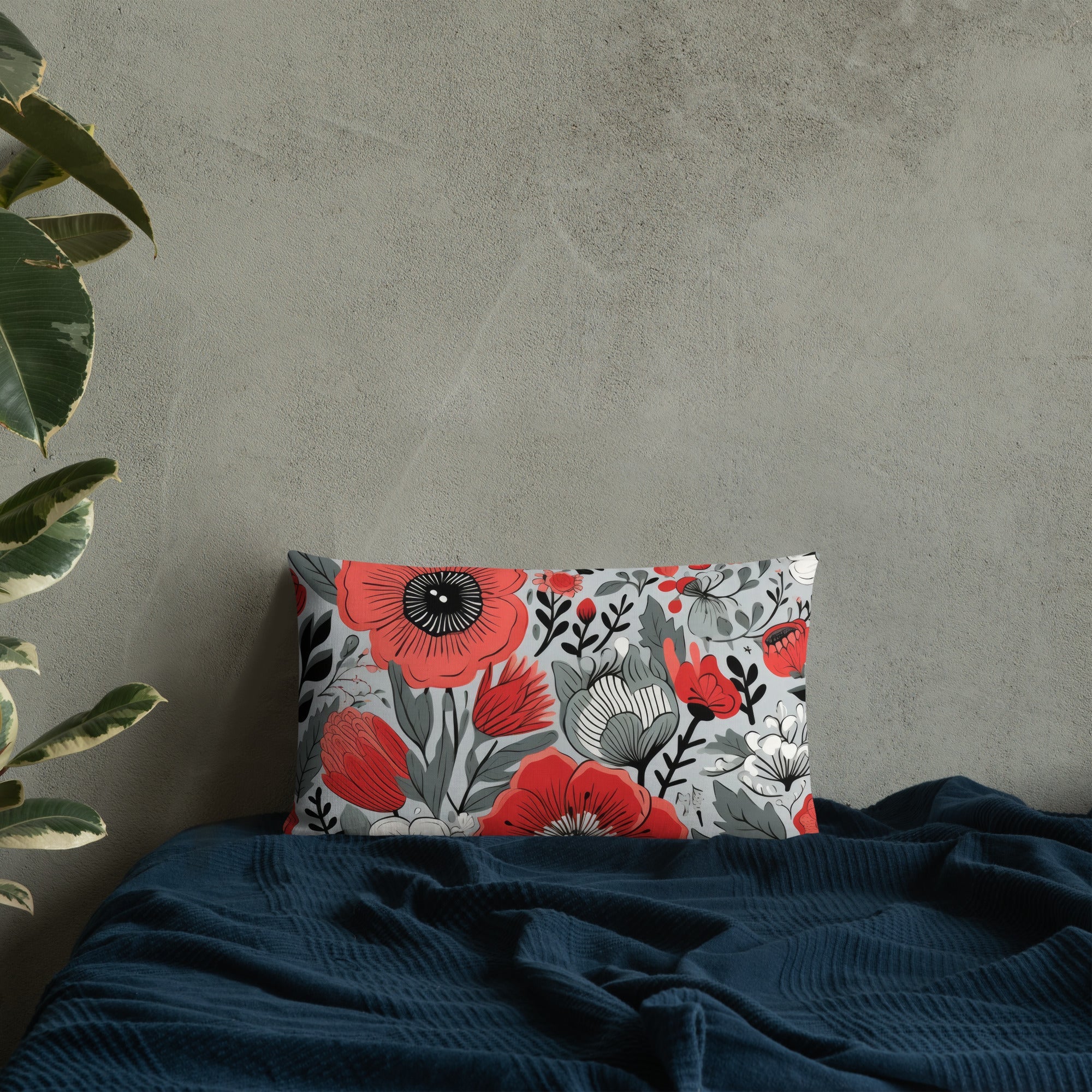 Floral Lover's Botanical Throw Pillow