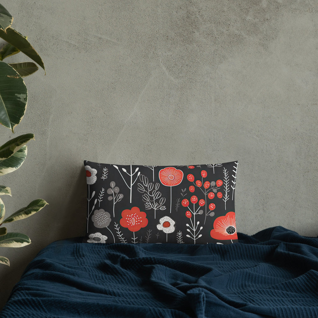 Floral Lover's Botanical Throw Pillow