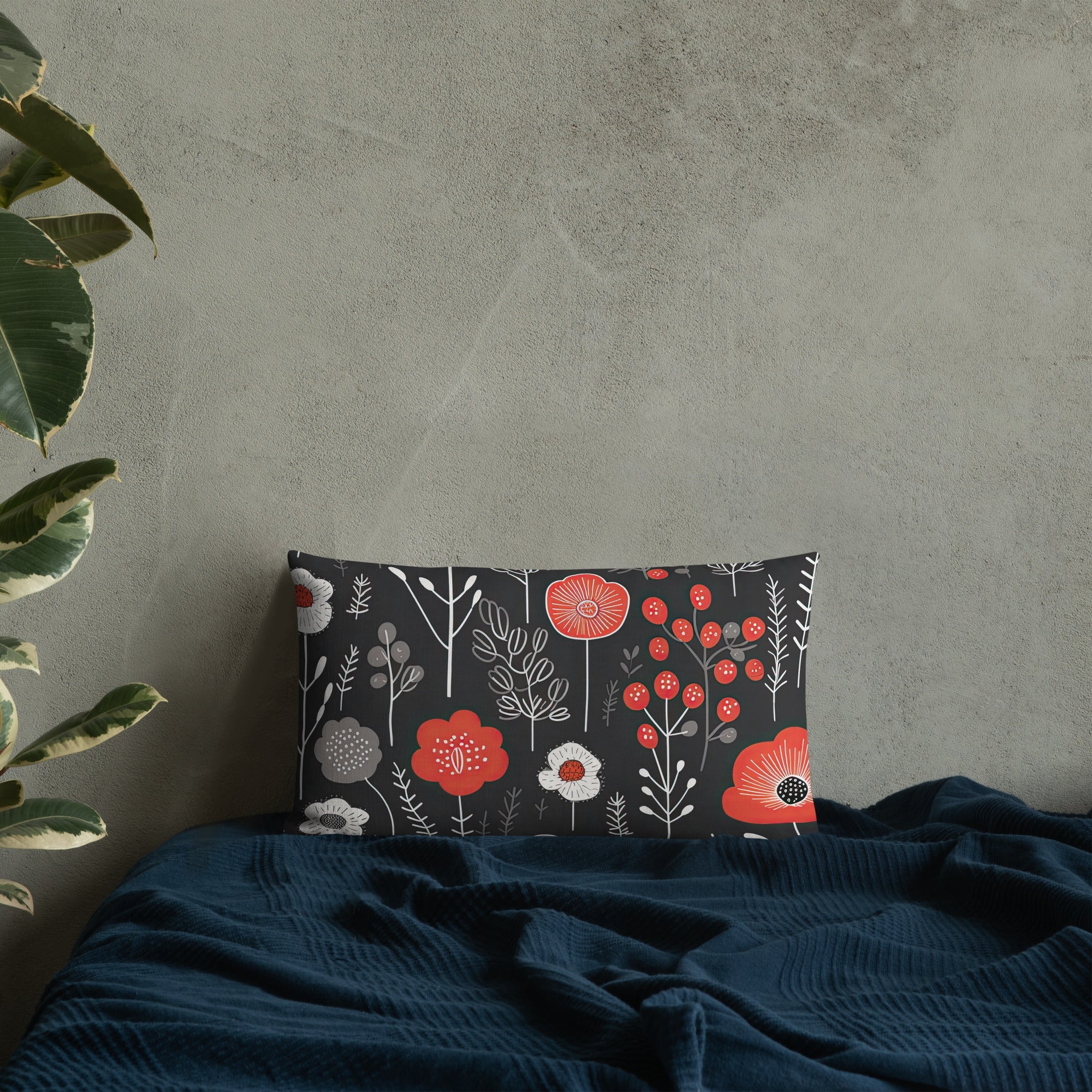 Floral Lover's Botanical Throw Pillow