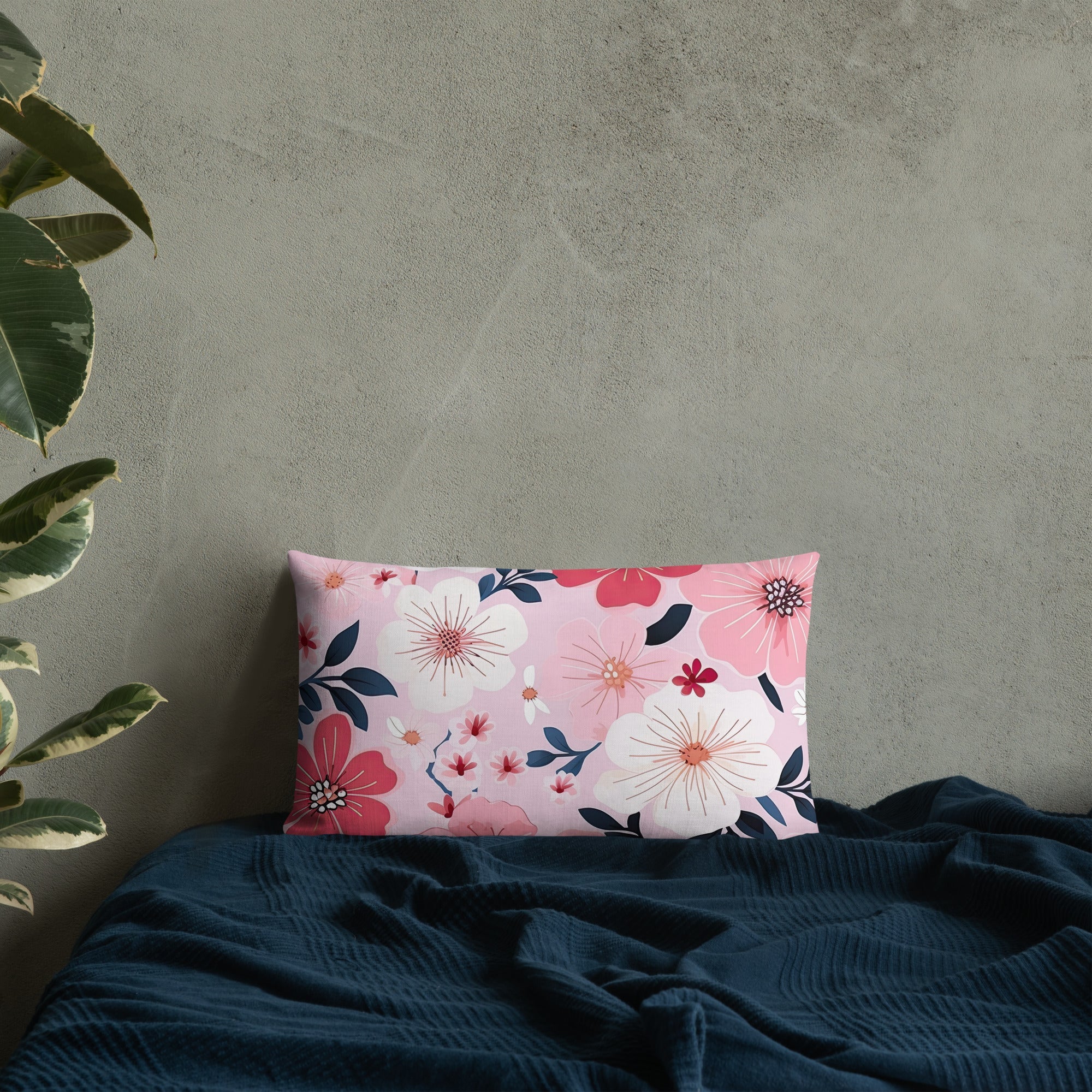 Floral Lover's Botanical Throw Pillow