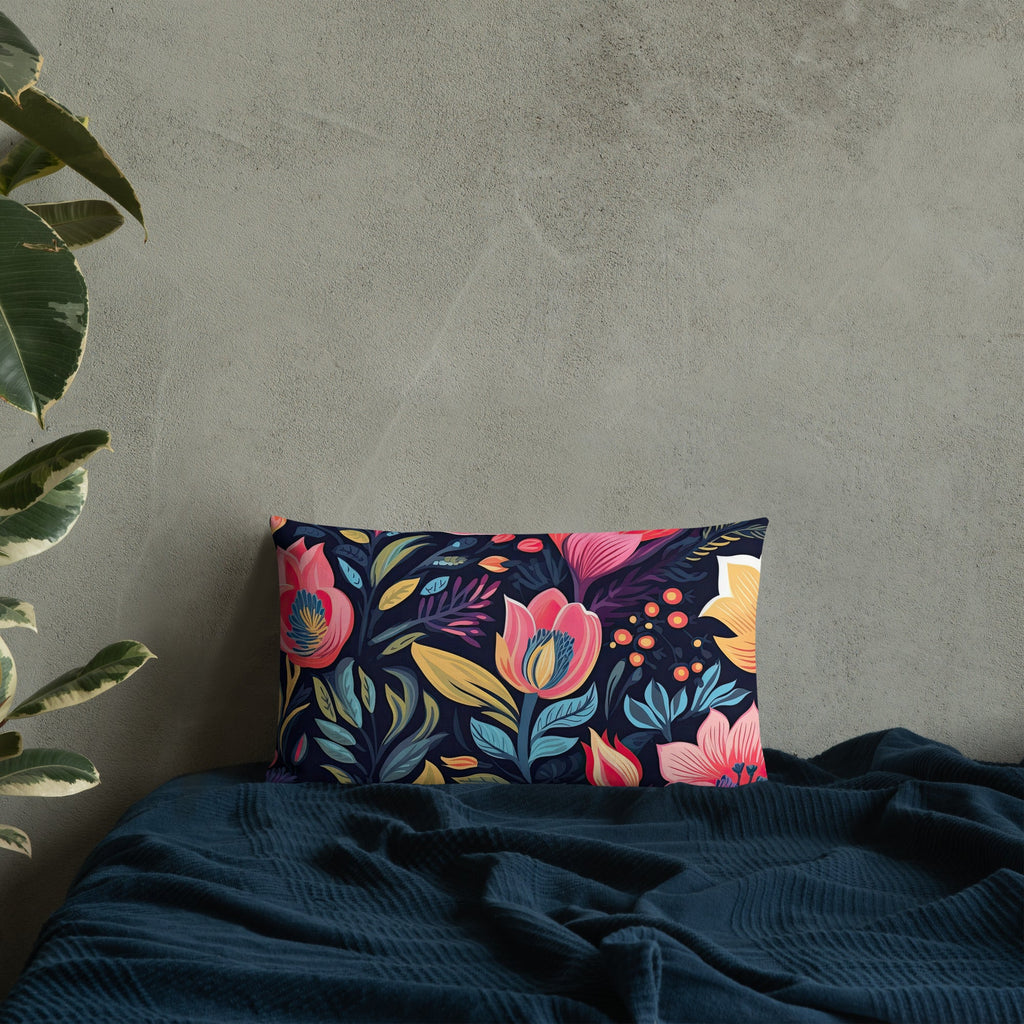 Floral Lover's Botanical Throw Pillow