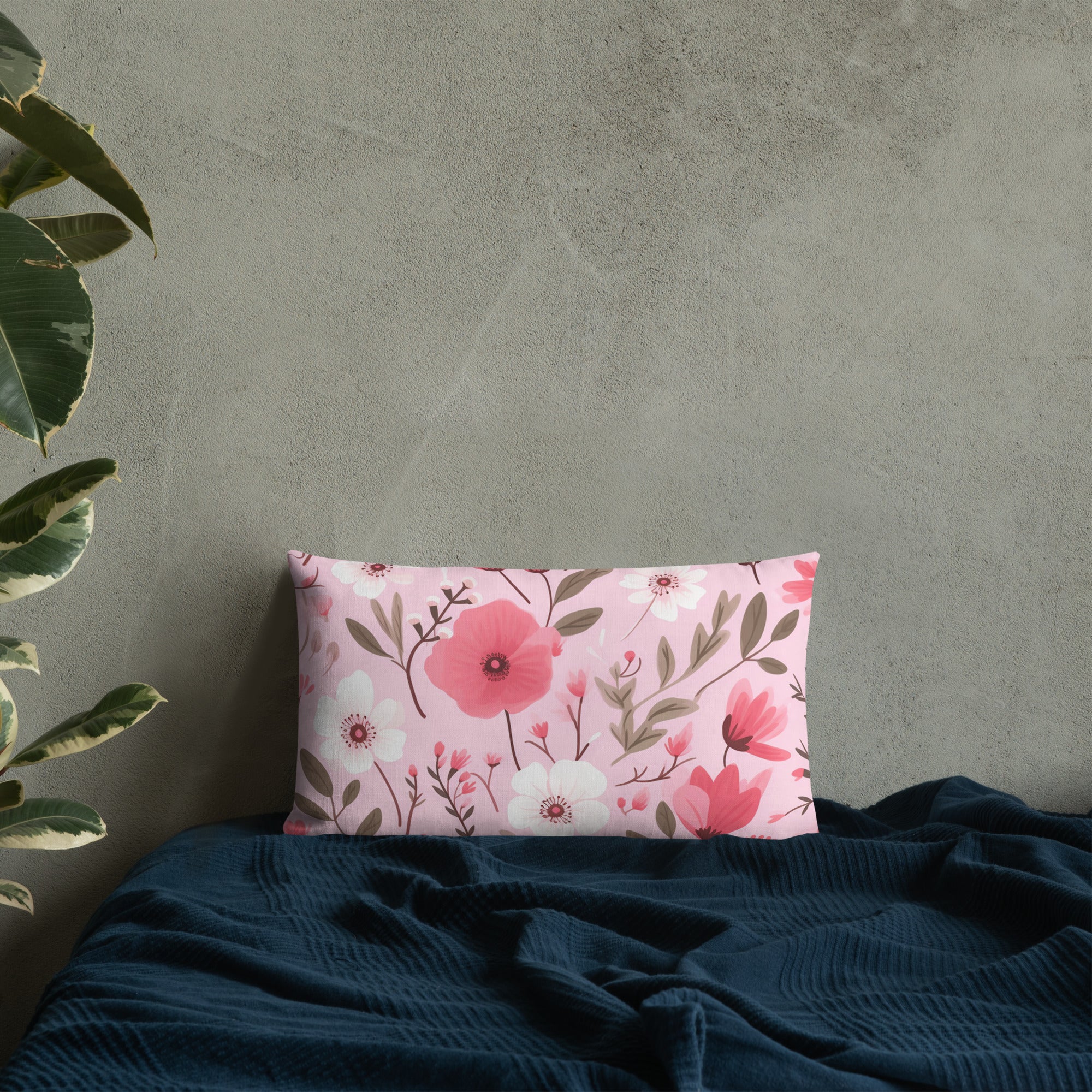 Floral Lover's Botanical Throw Pillow