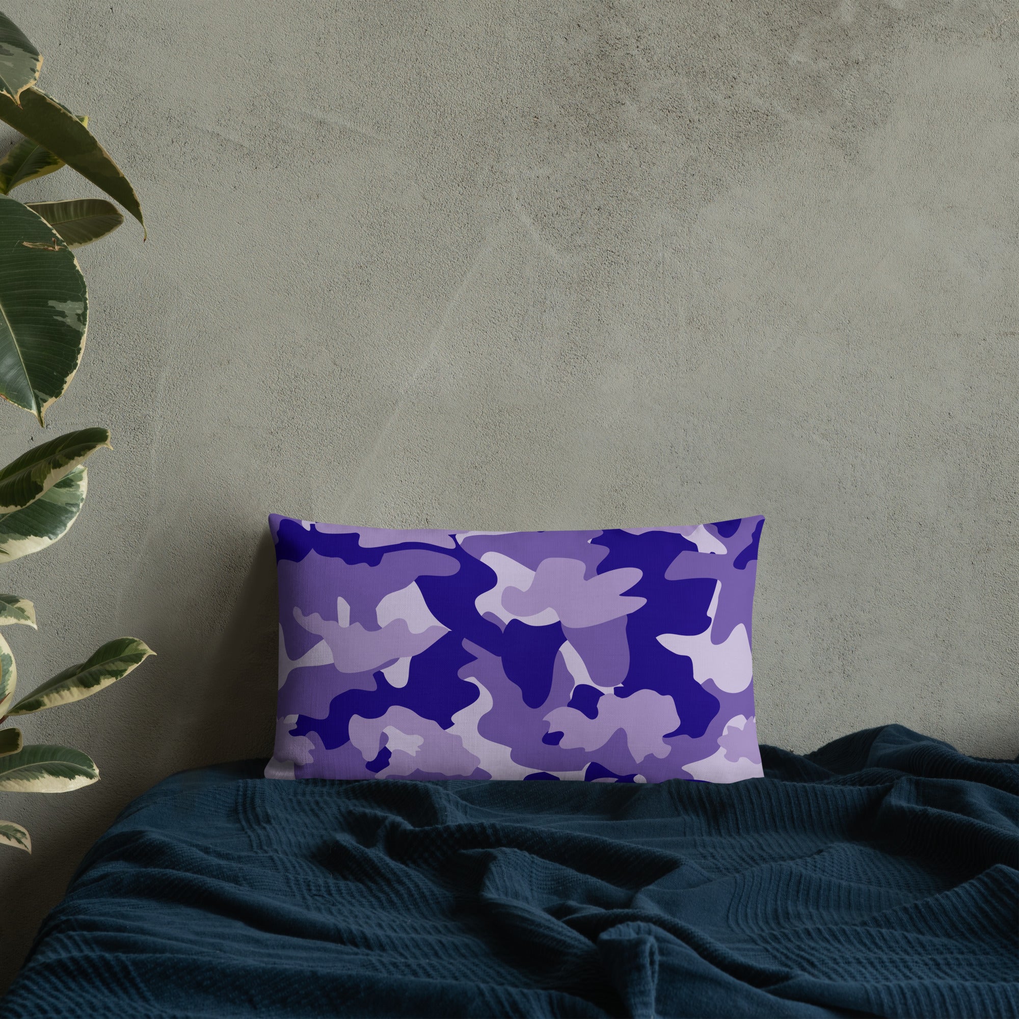 Army Enthusiast Camouflage Premium Throw Pillow