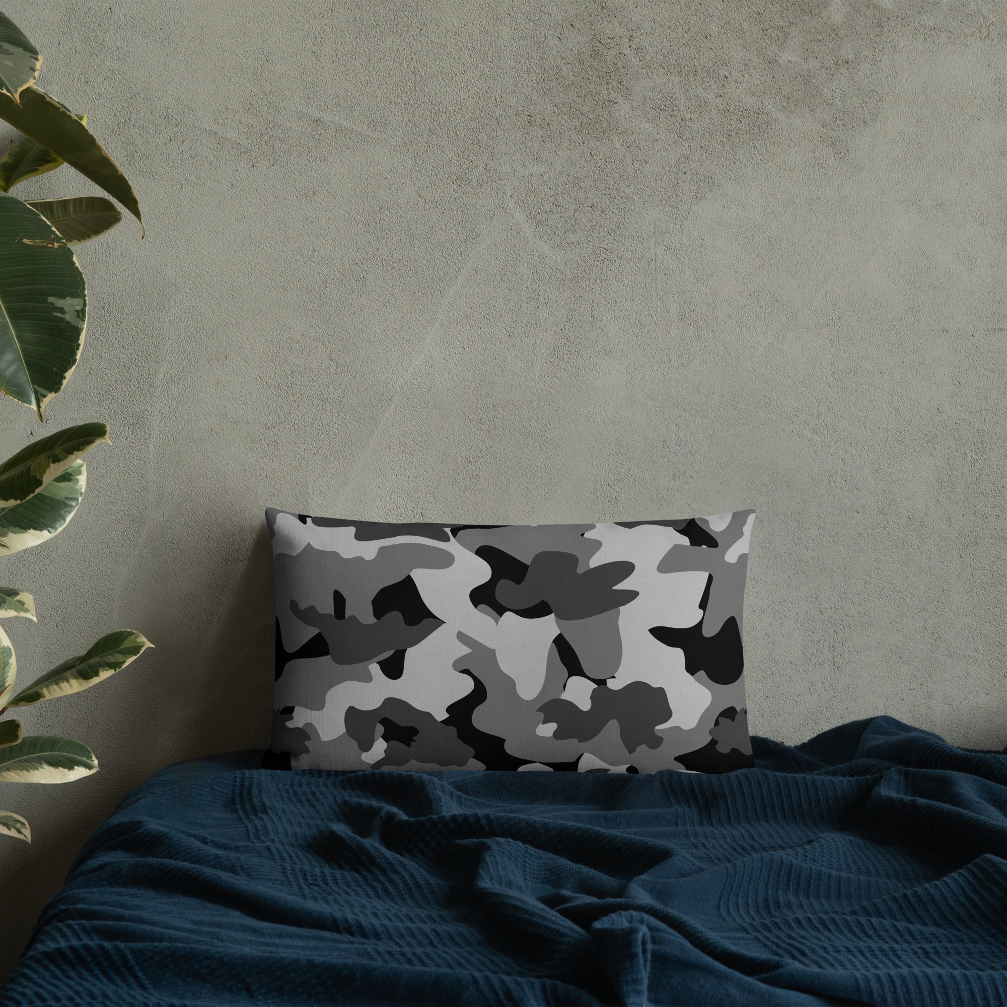 Army Enthusiast Camouflage Premium Throw Pillow