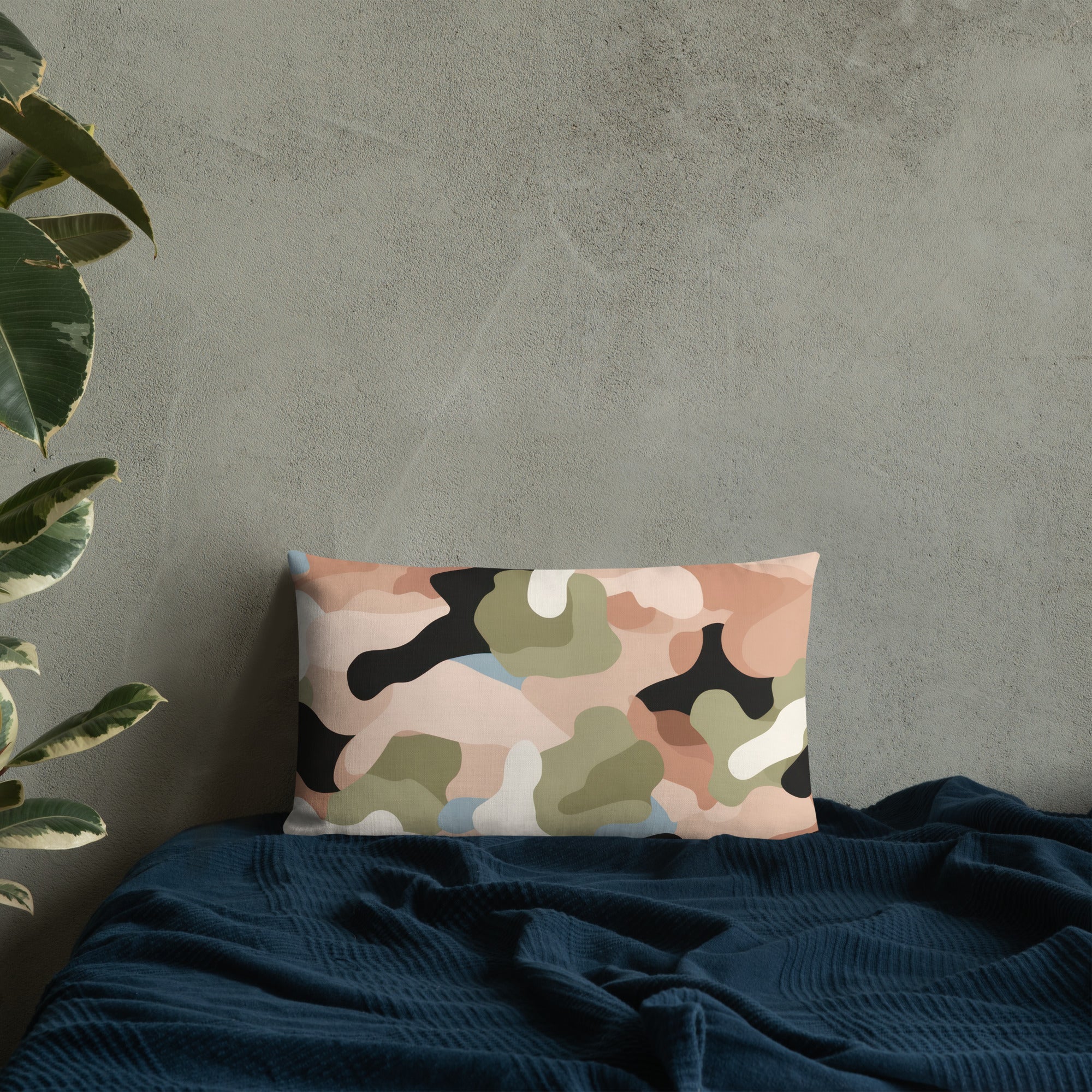 Army Enthusiast Camouflage Premium Throw Pillow