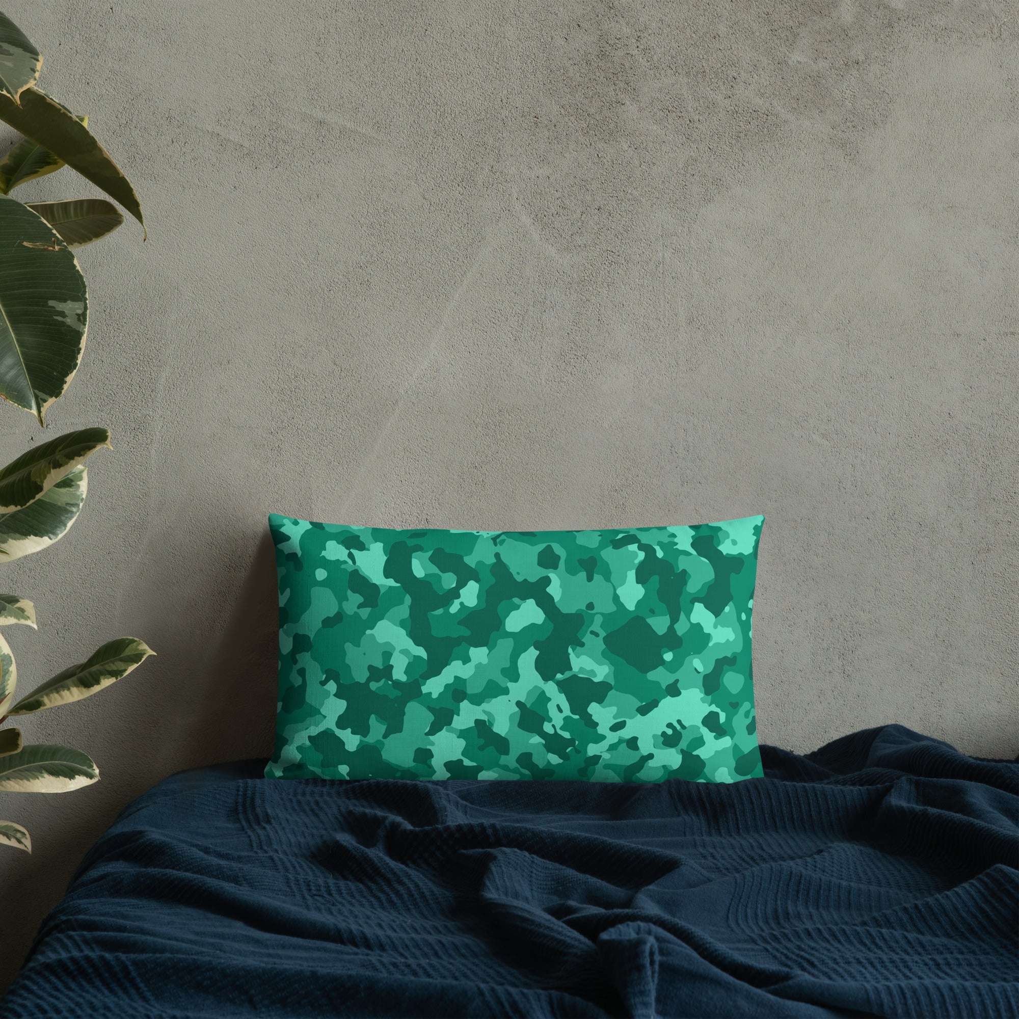 Army Enthusiast Camouflage Premium Throw Pillow