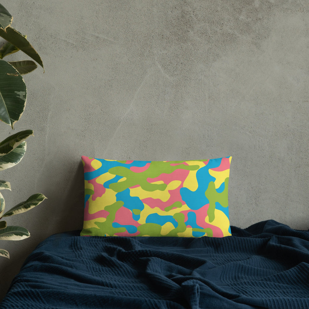 Army Enthusiast Camouflage Premium Throw Pillow