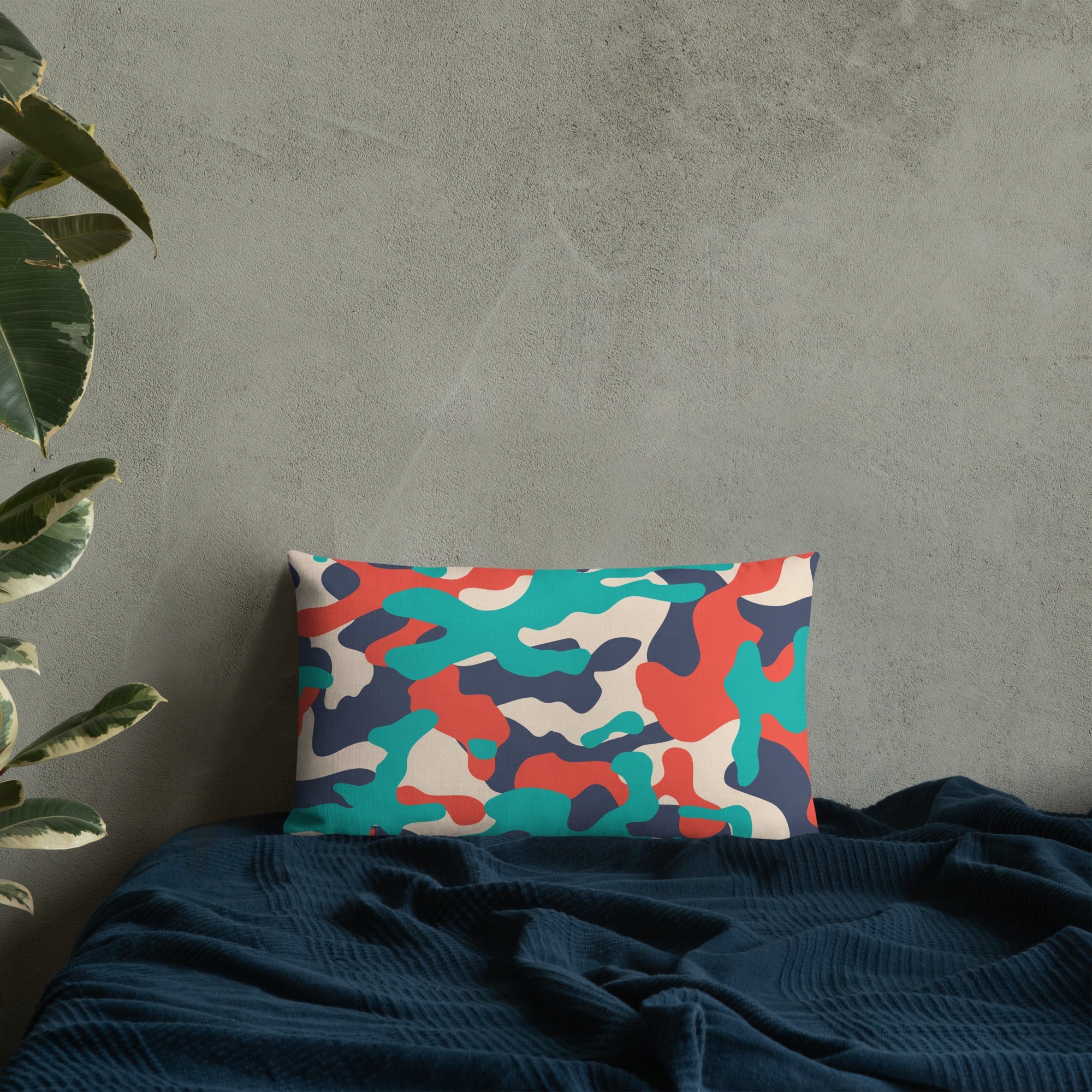Army Enthusiast Camouflage Premium Throw Pillow