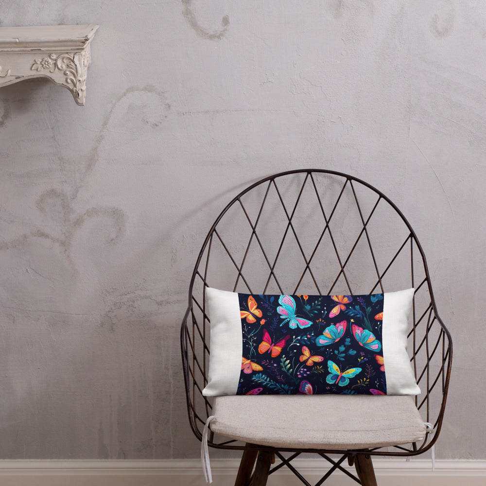 Butterfly Lover's Decorative Yet Comfortable Premium Pillow
