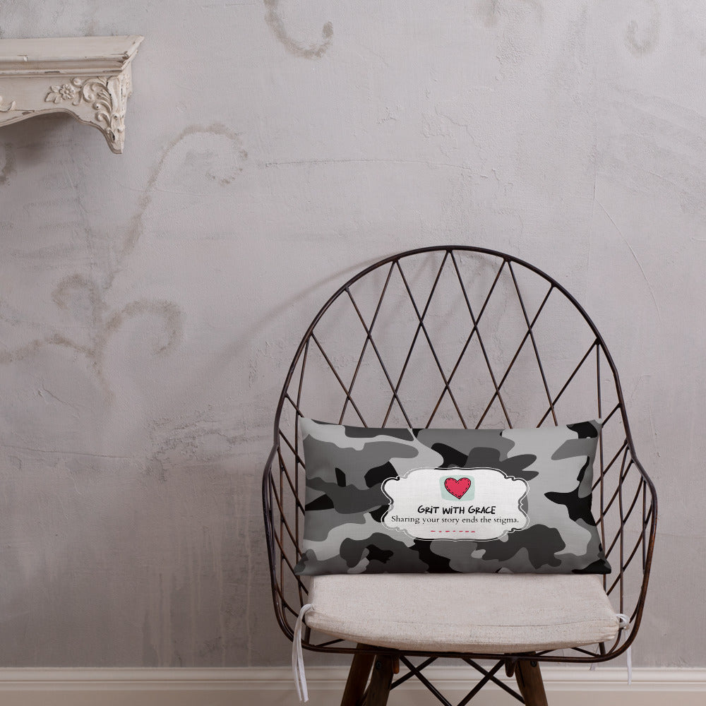 Army Enthusiast Camouflage Premium Throw Pillow