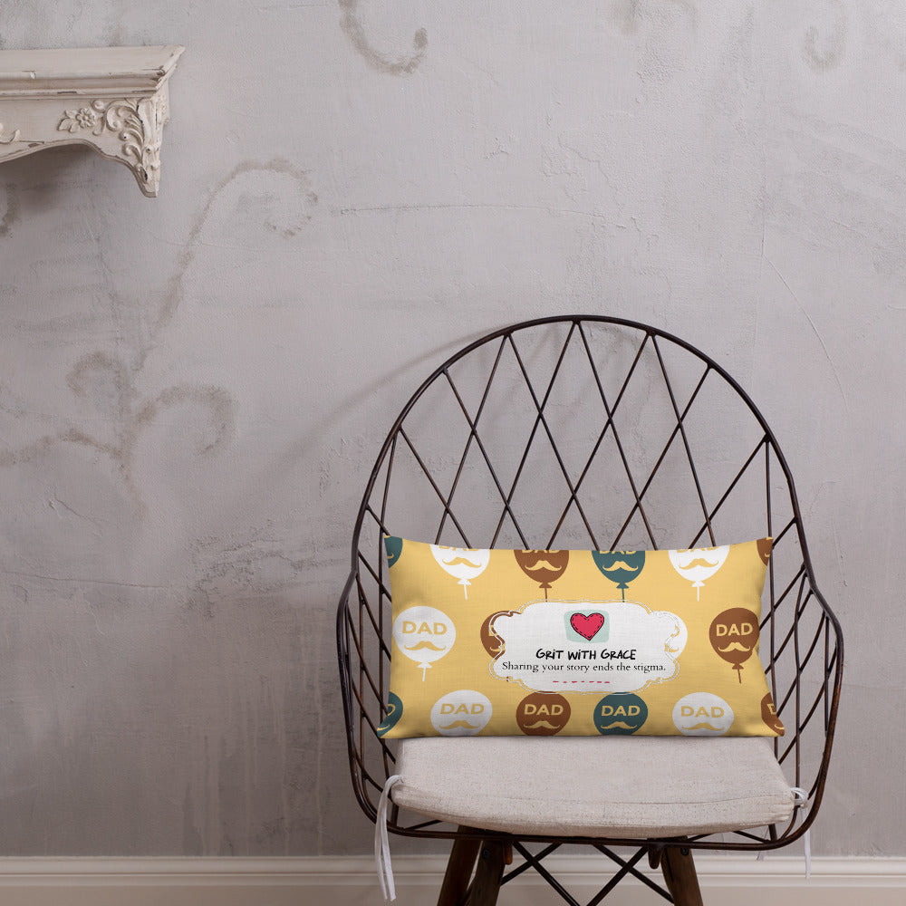 Cool Dad's Fashionably Decorative Throw Pillow