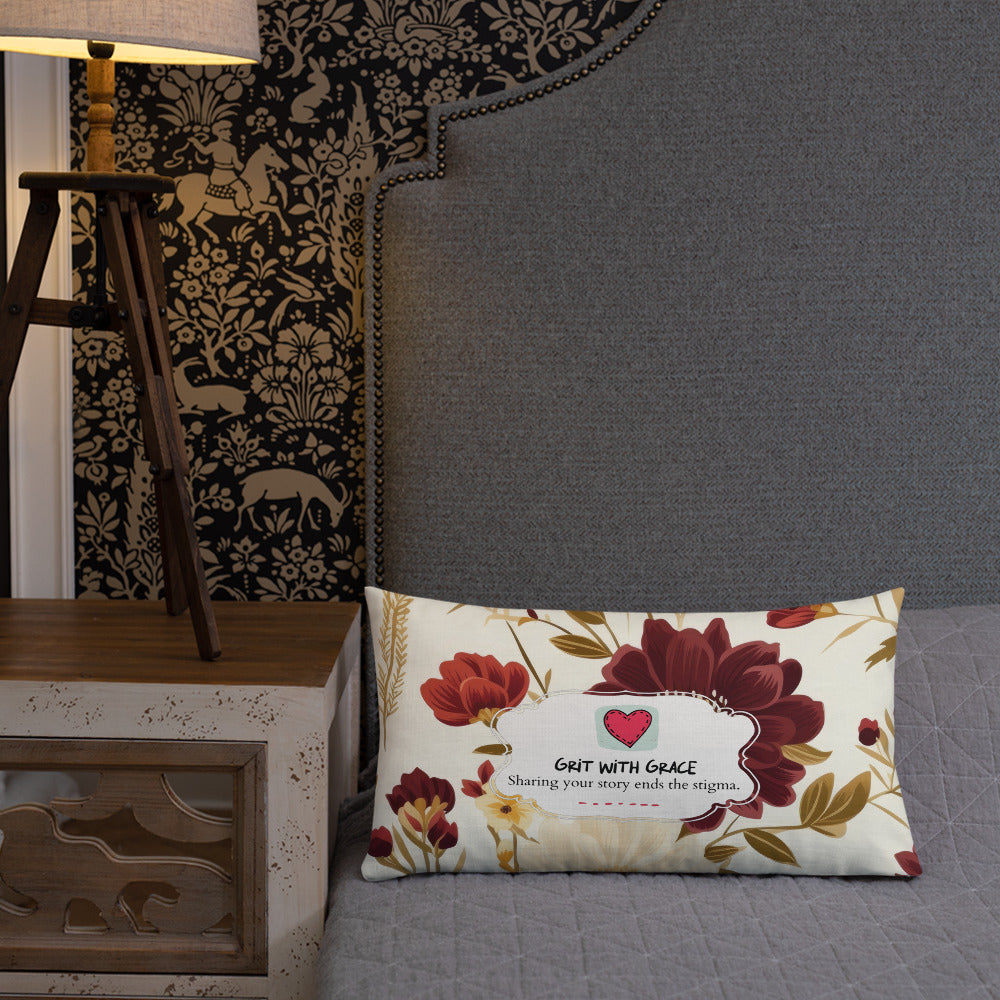 Floral Lover's Botanical Throw Pillow