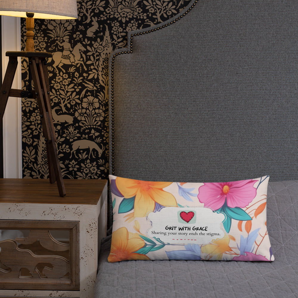 Floral Lover's Botanical Throw Pillow