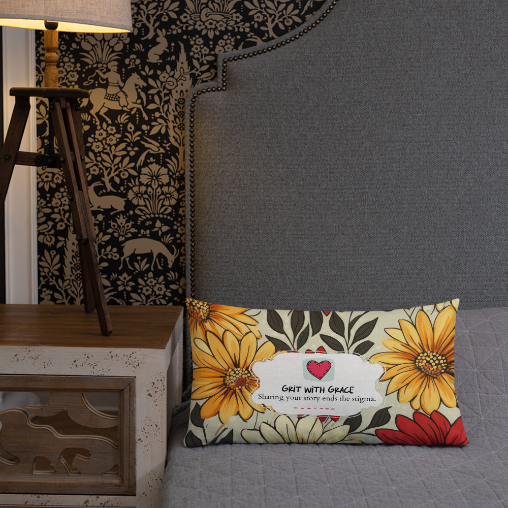 Floral Lover's Botanical Throw Pillow