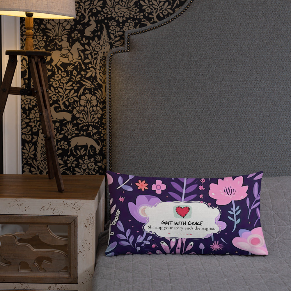 Floral Lover's Botanical Throw Pillow