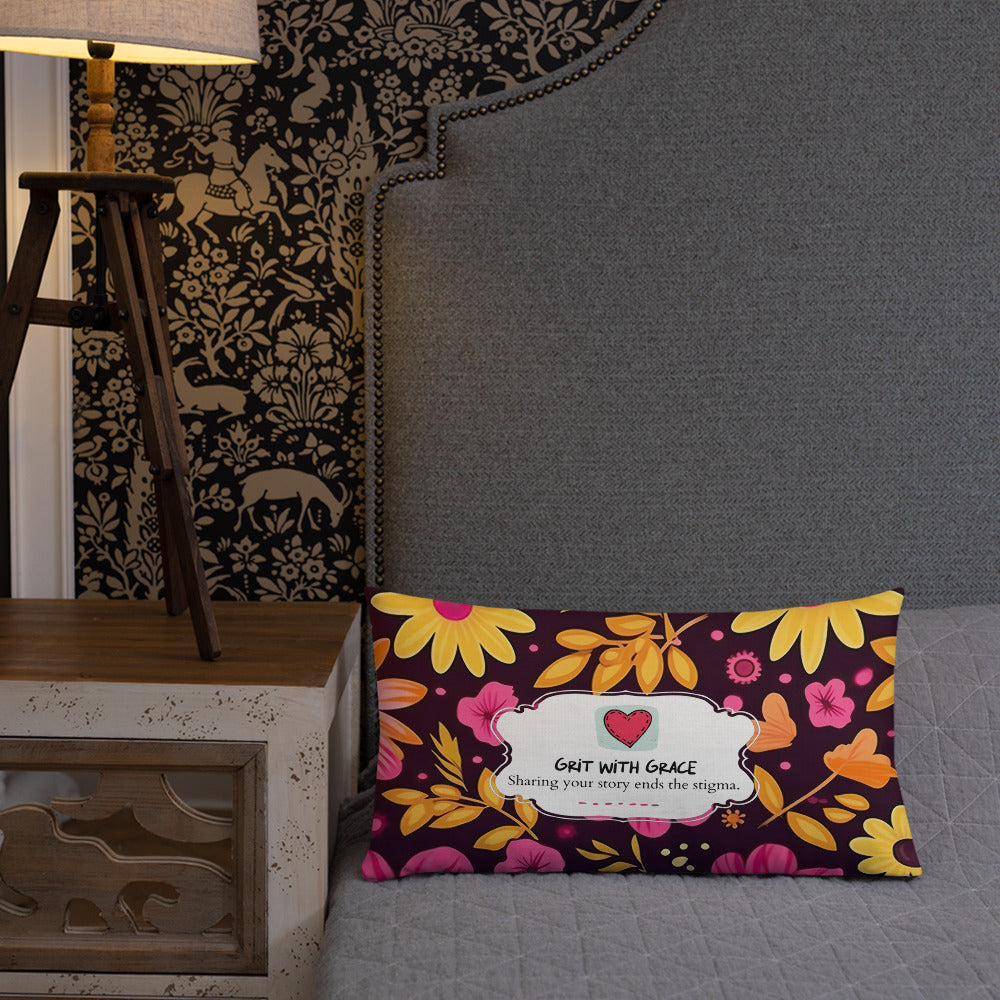 Floral Lover's Botanical Throw Pillow