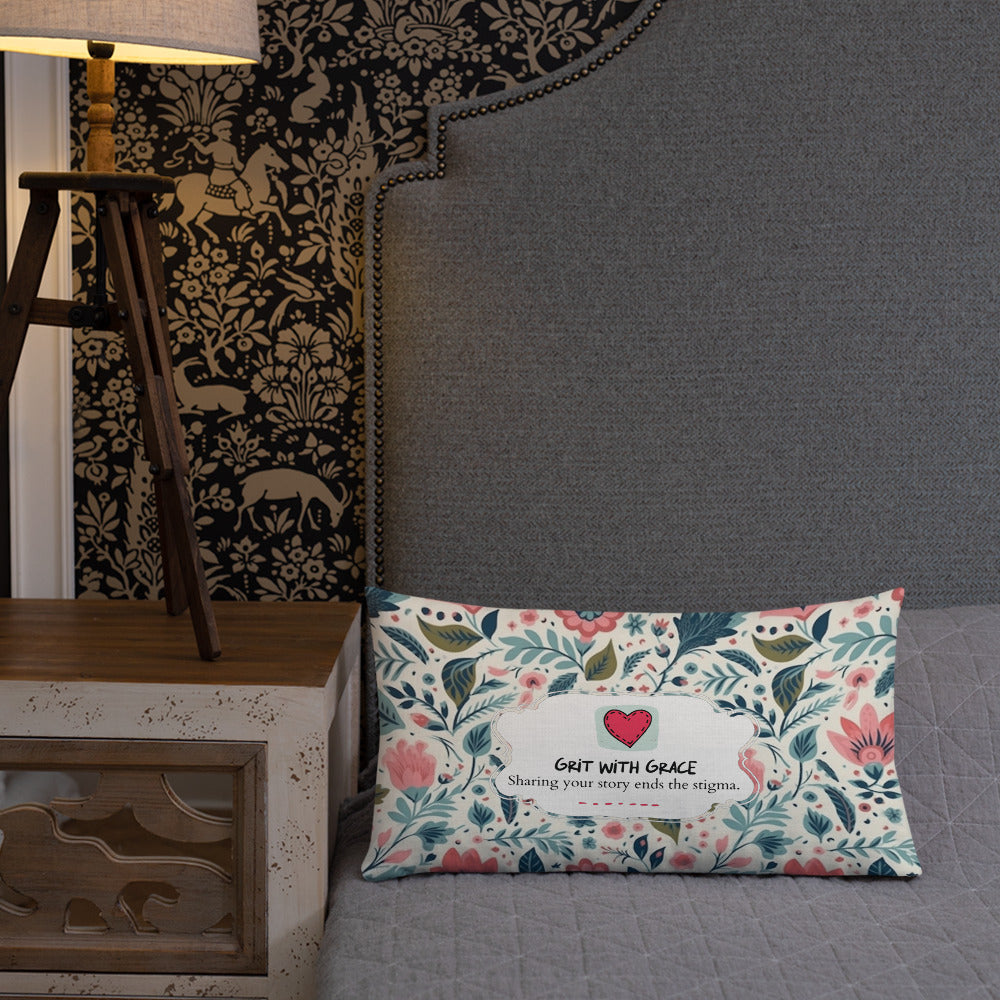 Floral Lover's Botanical Throw Pillow