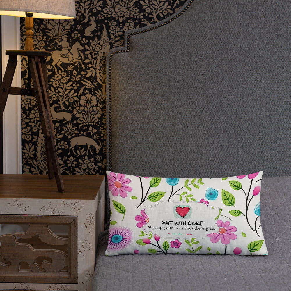 Floral Lover's Botanical Throw Pillow