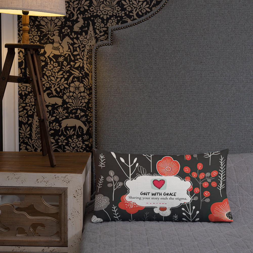 Floral Lover's Botanical Throw Pillow