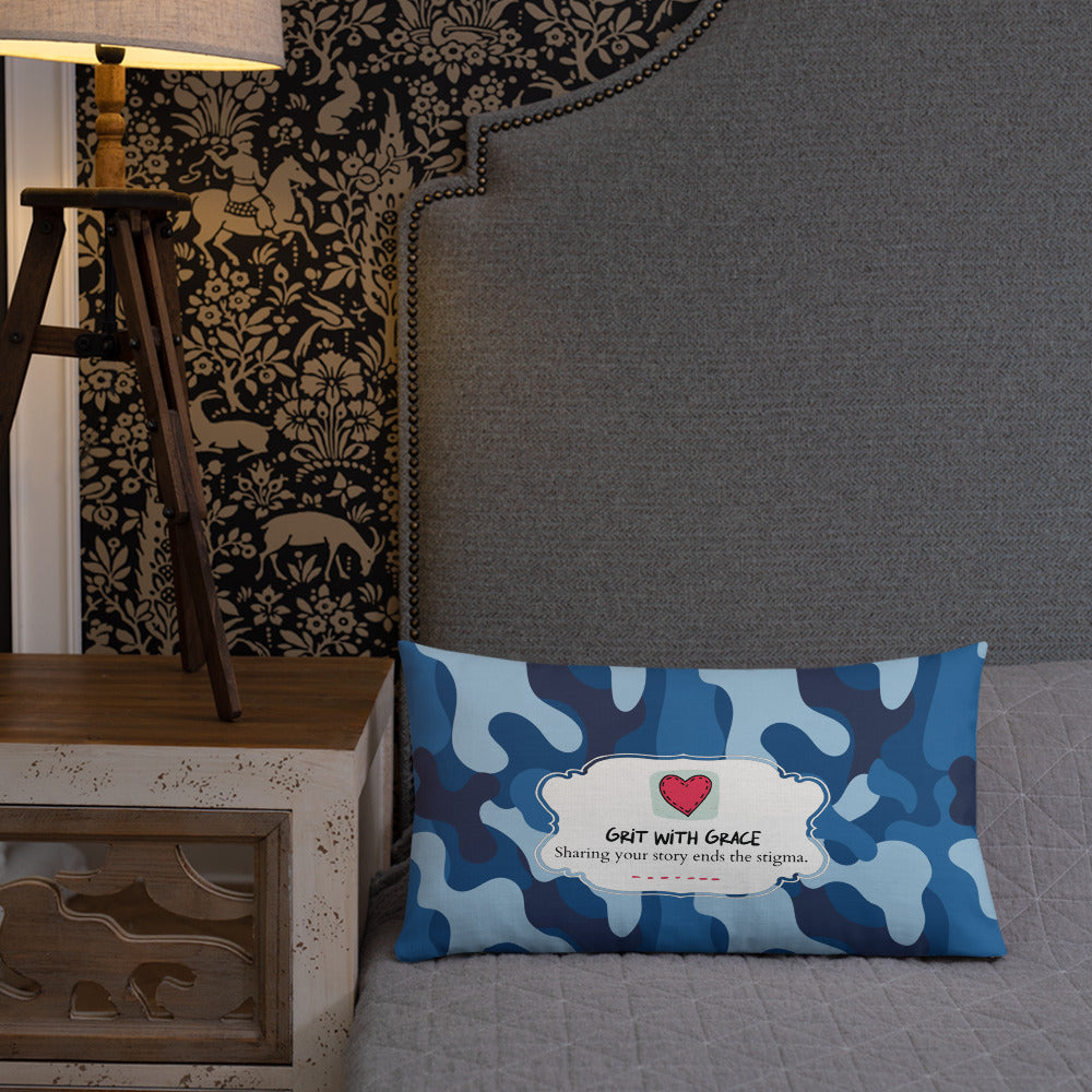 Army Enthusiast Camouflage Premium Throw Pillow