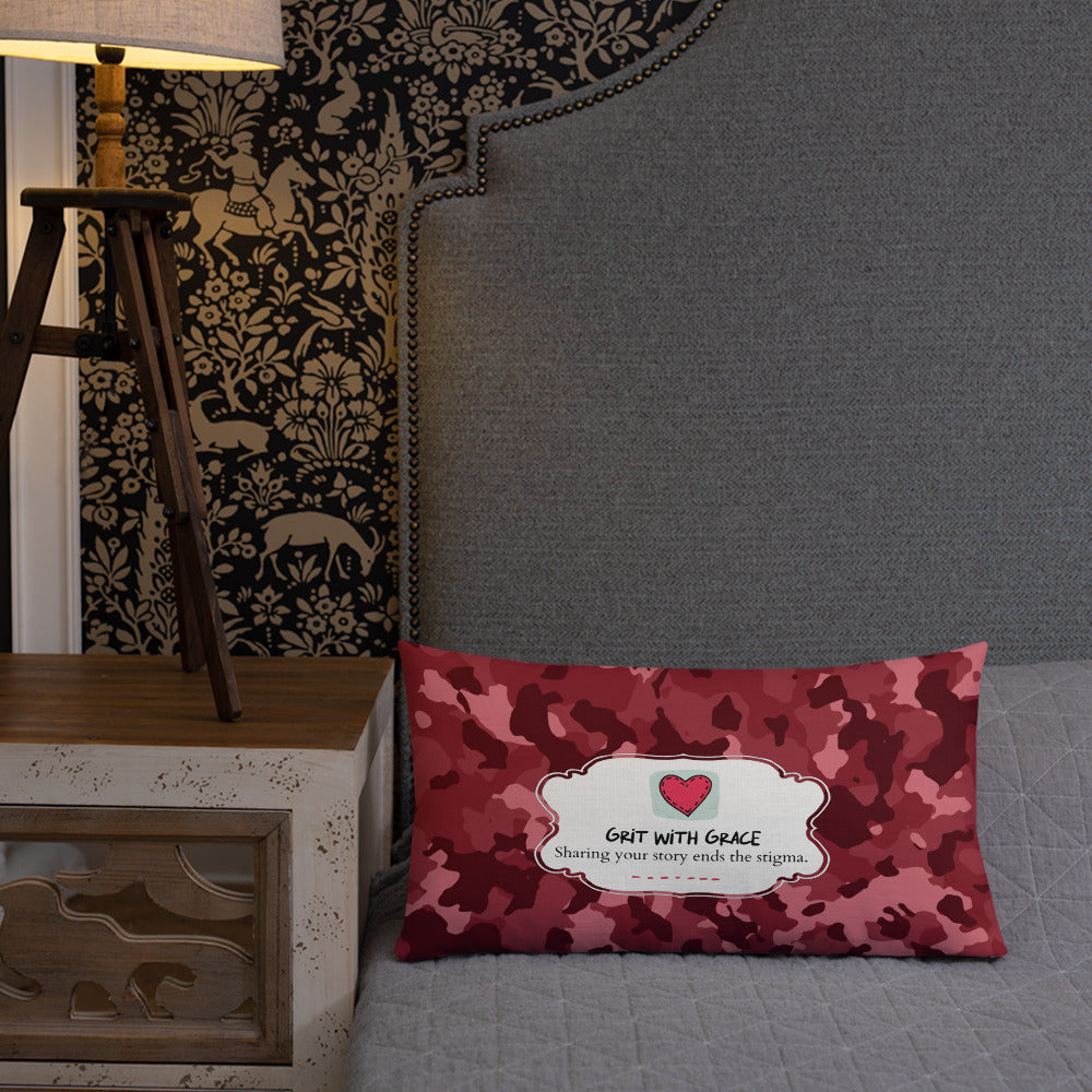 Army Enthusiast Camouflage Premium Throw Pillow