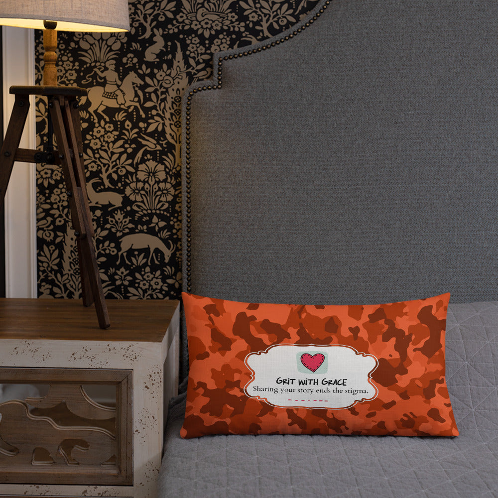Army Enthusiast Camouflage Premium Throw Pillow