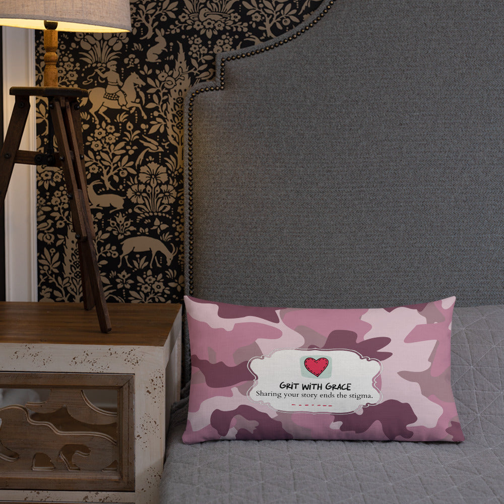Army Enthusiast Camouflage Premium Throw Pillow