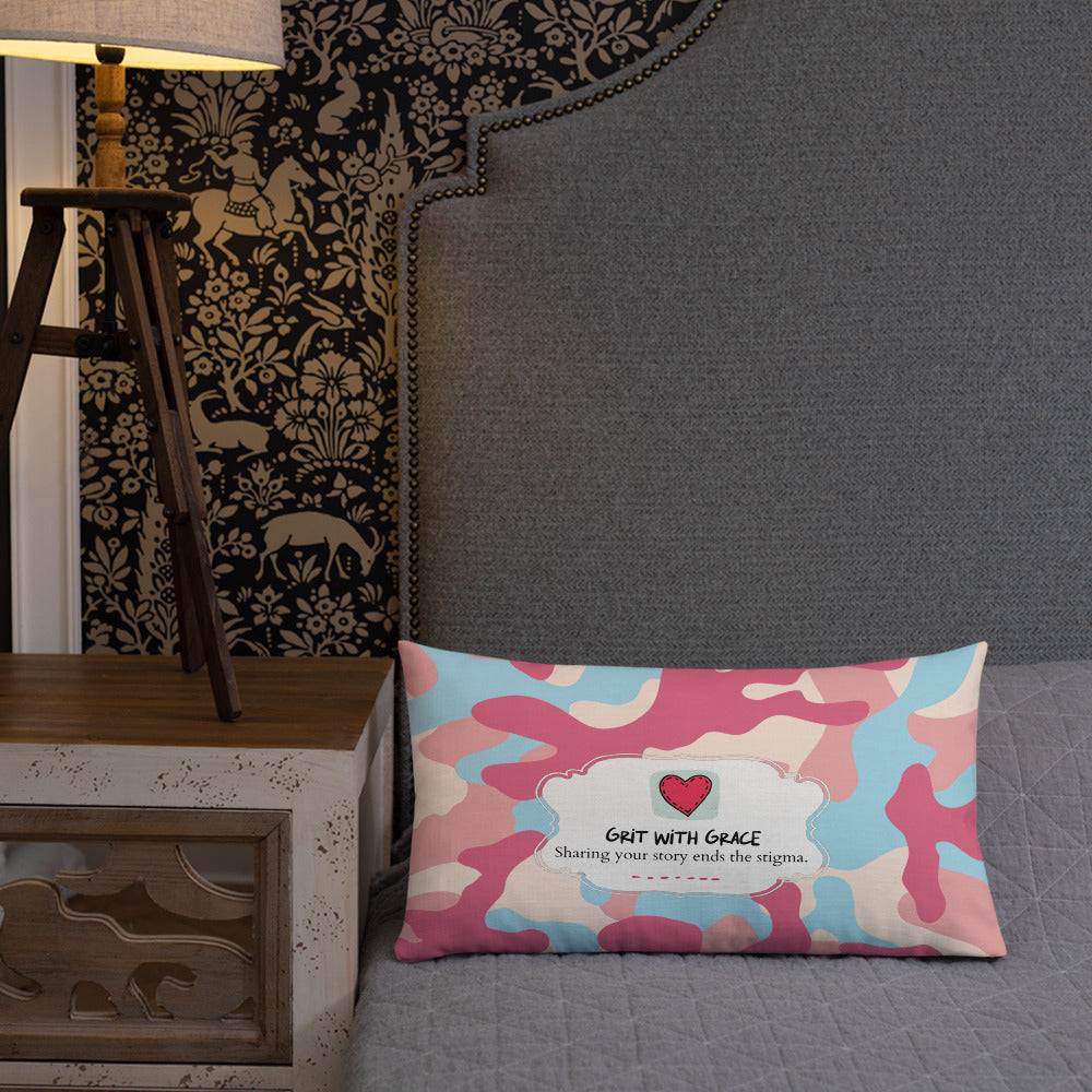 Army Enthusiast Camouflage Premium Throw Pillow