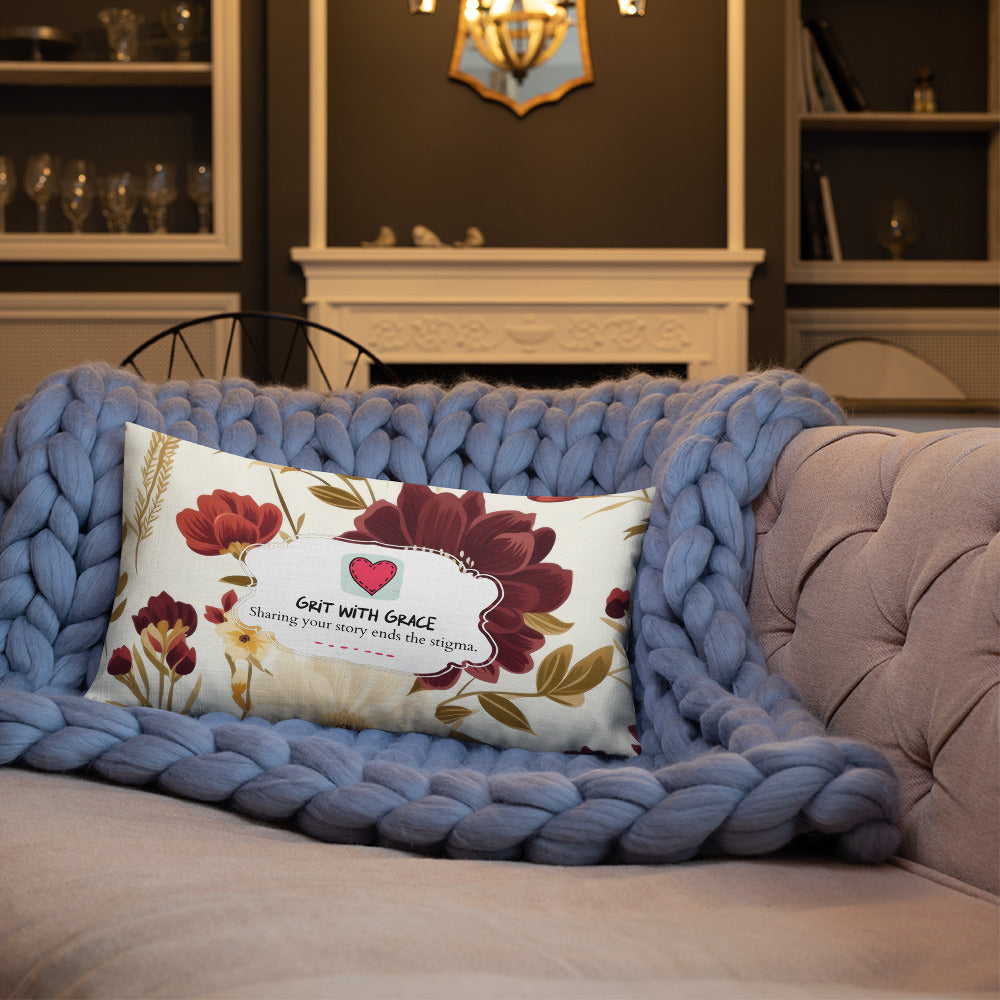 Floral Lover's Botanical Throw Pillow