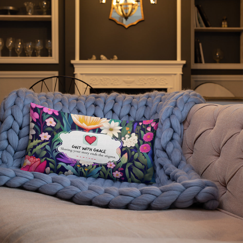 Floral Lover's Botanical Throw Pillow