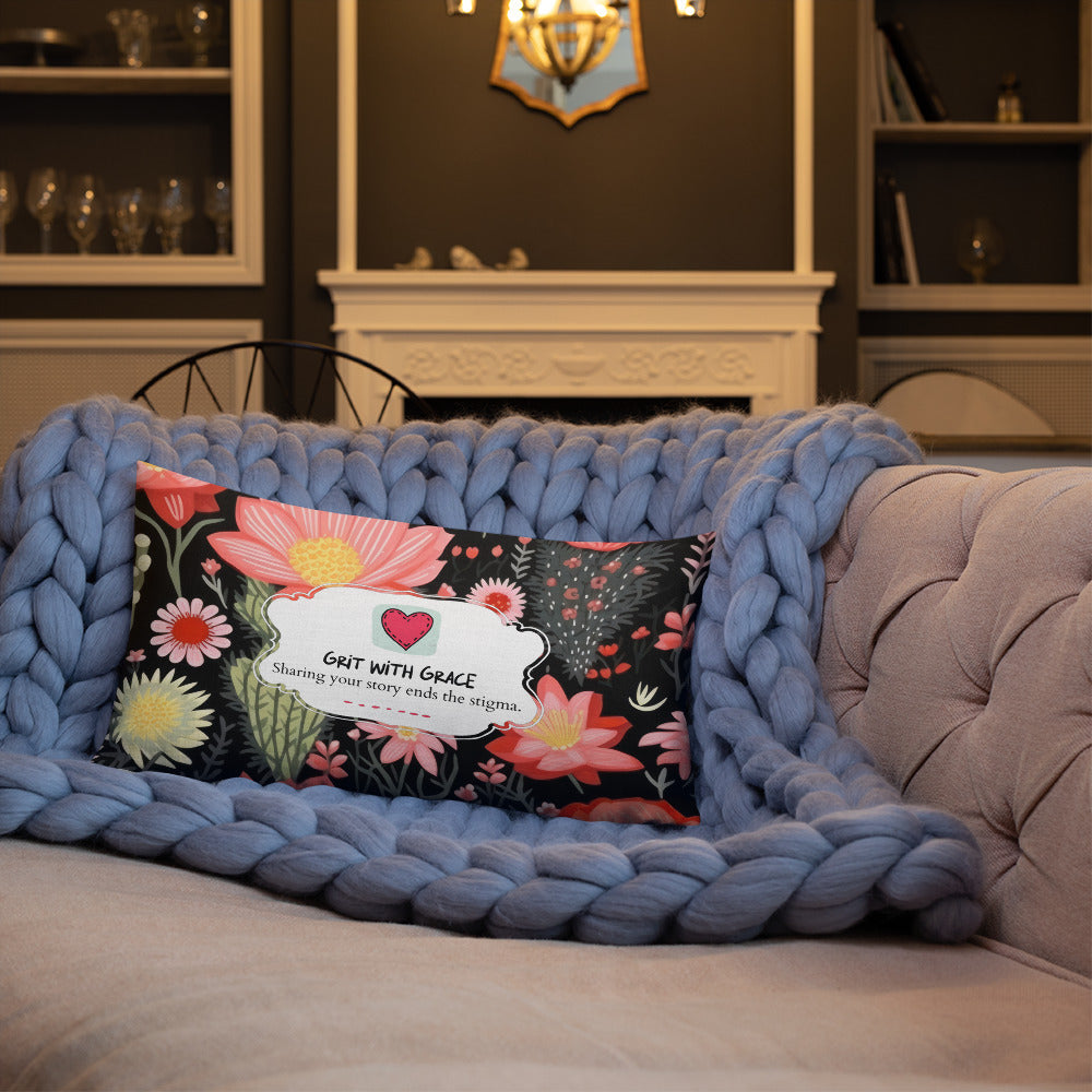 Floral Lover's Botanical Throw Pillow