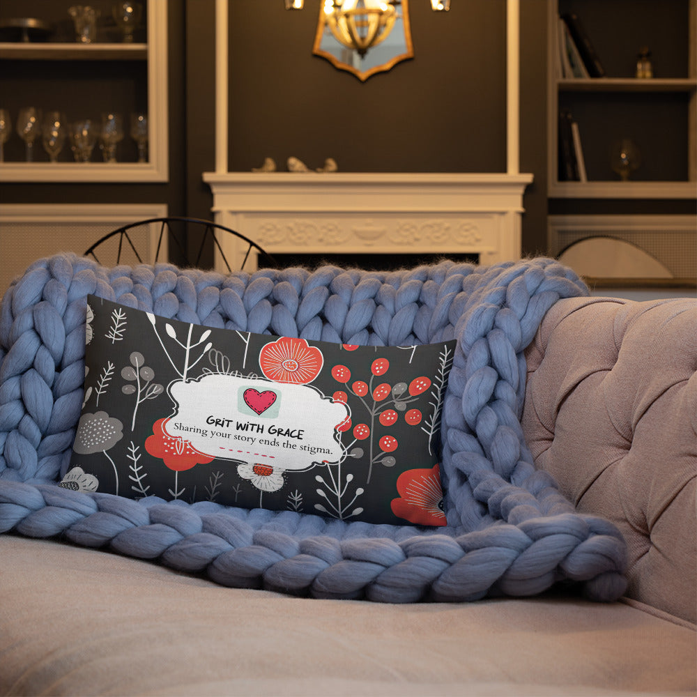 Floral Lover's Botanical Throw Pillow