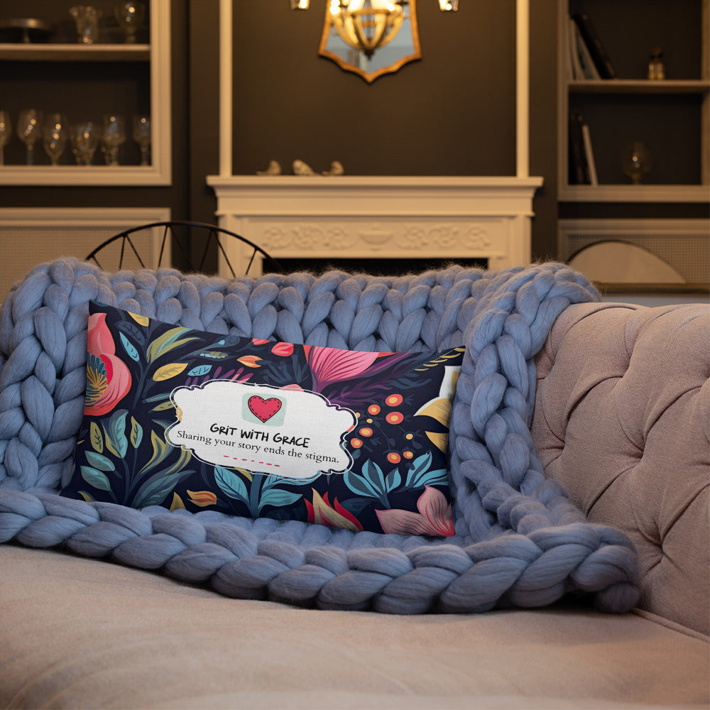 Floral Lover's Botanical Throw Pillow