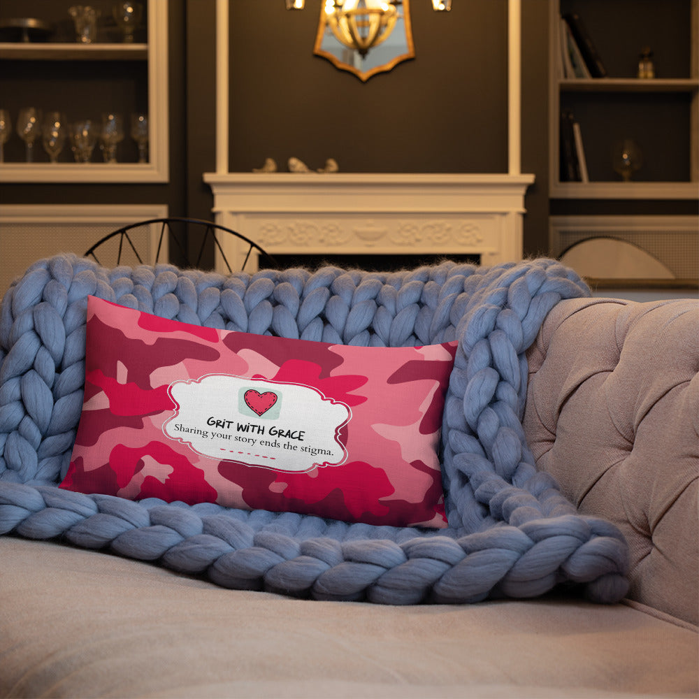 Army Enthusiast Camouflage Premium Throw Pillow