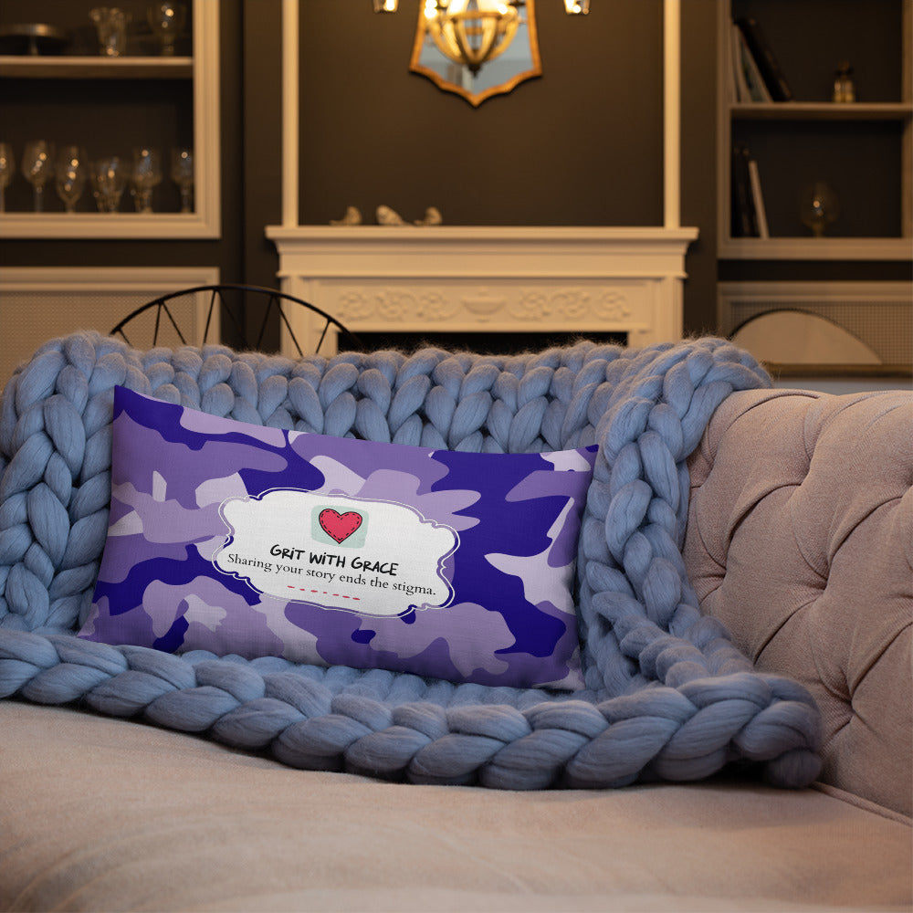 Army Enthusiast Camouflage Premium Throw Pillow