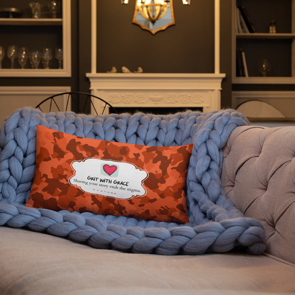 Army Enthusiast Camouflage Premium Throw Pillow