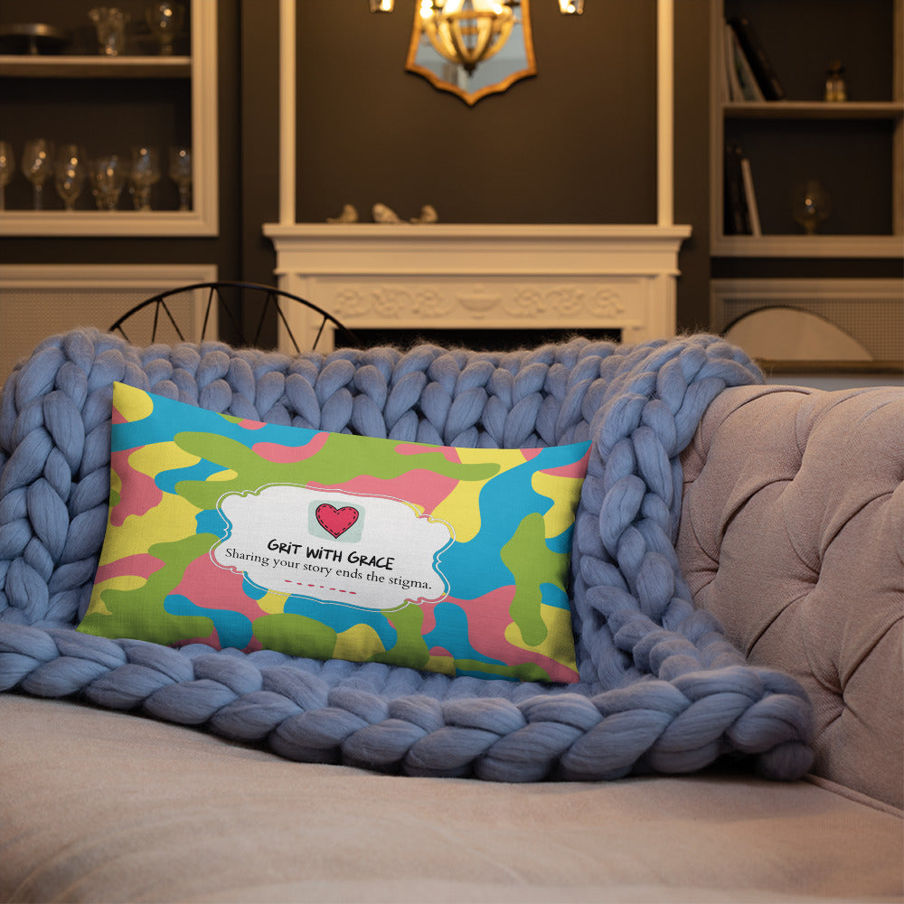 Army Enthusiast Camouflage Premium Throw Pillow