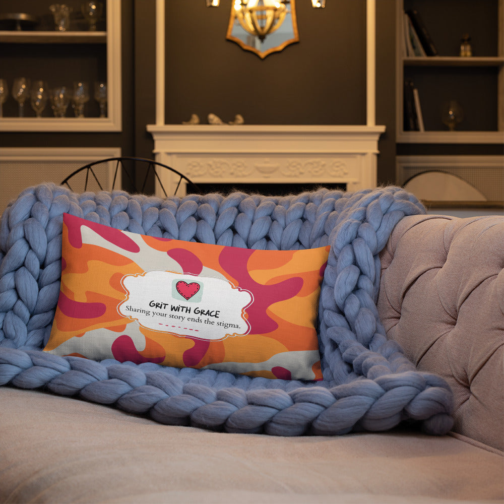 Army Enthusiast Camouflage Premium Throw Pillow