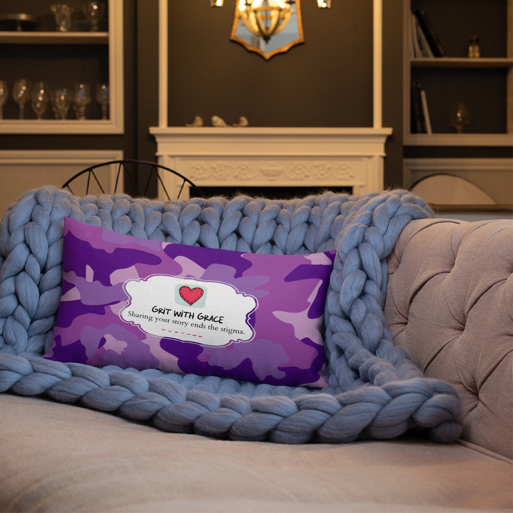 Army Enthusiast Camouflage Premium Throw Pillow