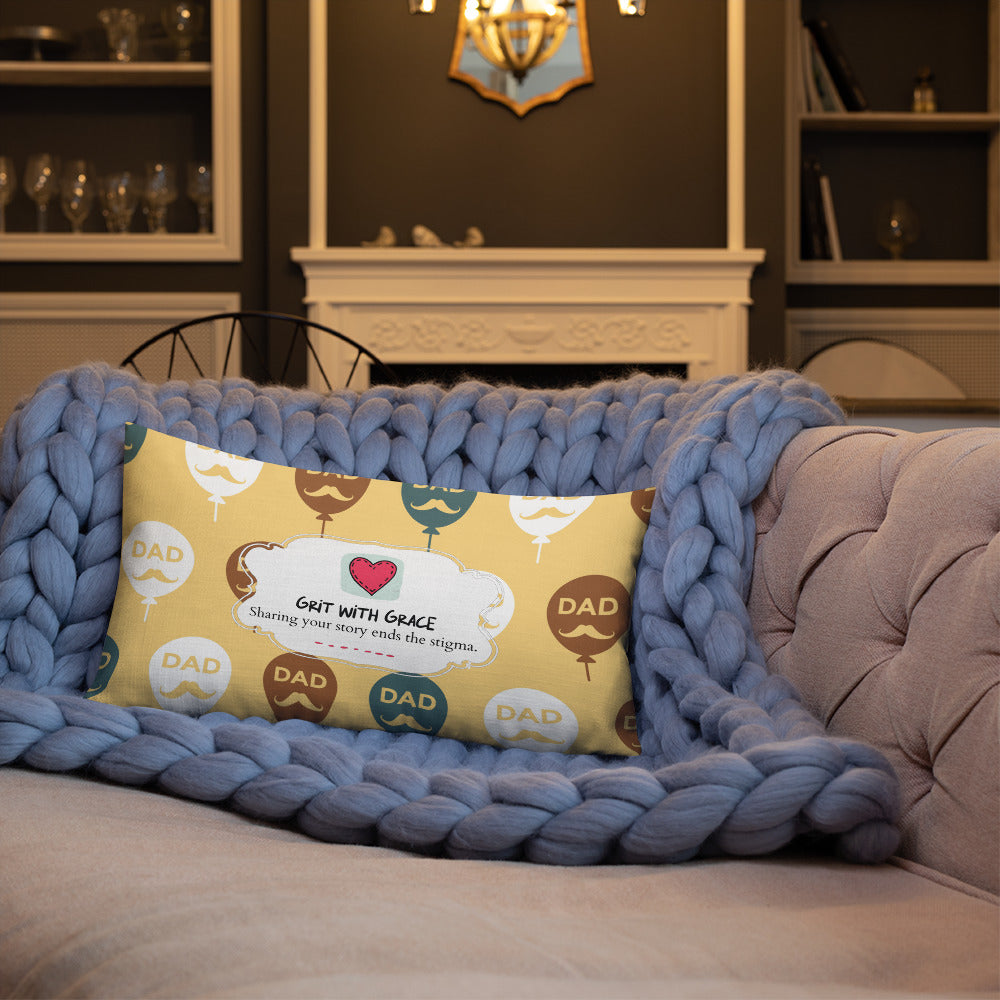 Cool Dad's Fashionably Decorative Throw Pillow