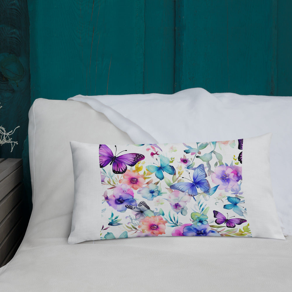 Butterfly Lover's Decorative Yet Comfortable Premium Pillow