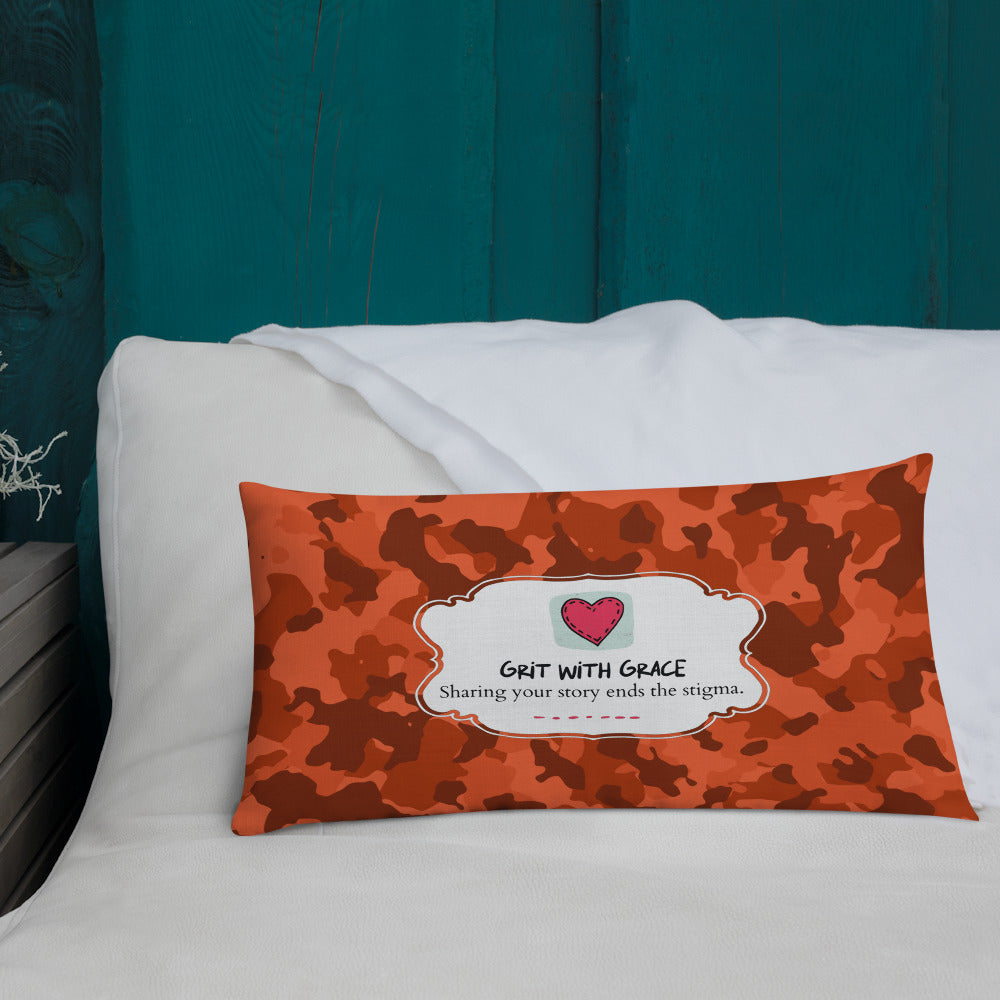 Army Enthusiast Camouflage Premium Throw Pillow