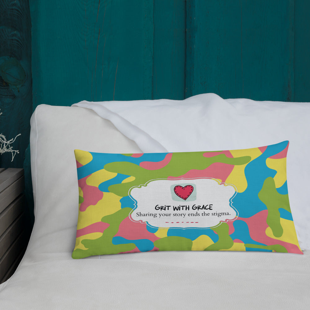 Army Enthusiast Camouflage Premium Throw Pillow