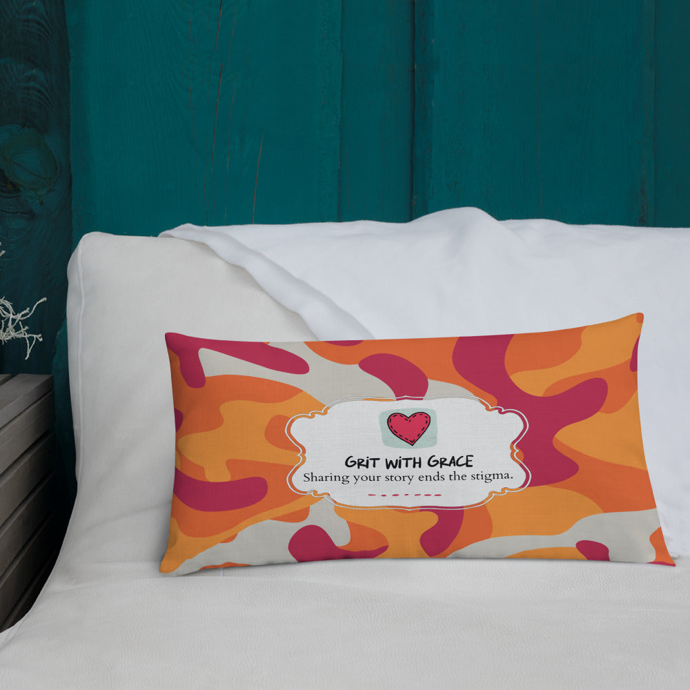 Army Enthusiast Camouflage Premium Throw Pillow