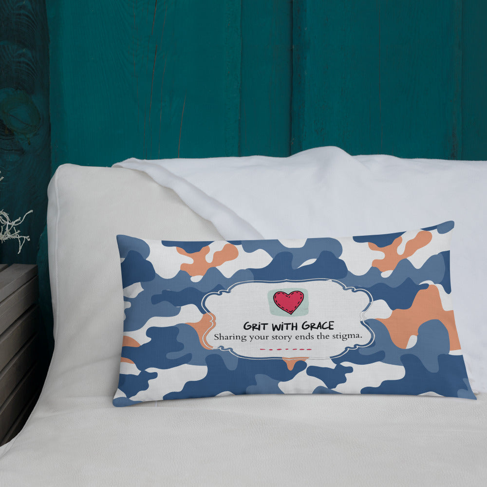 Army Enthusiast Camouflage Premium Throw Pillow