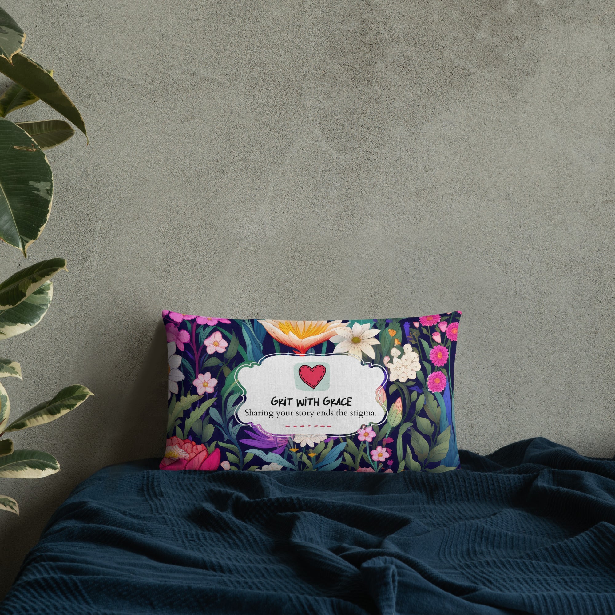 Floral Lover's Botanical Throw Pillow
