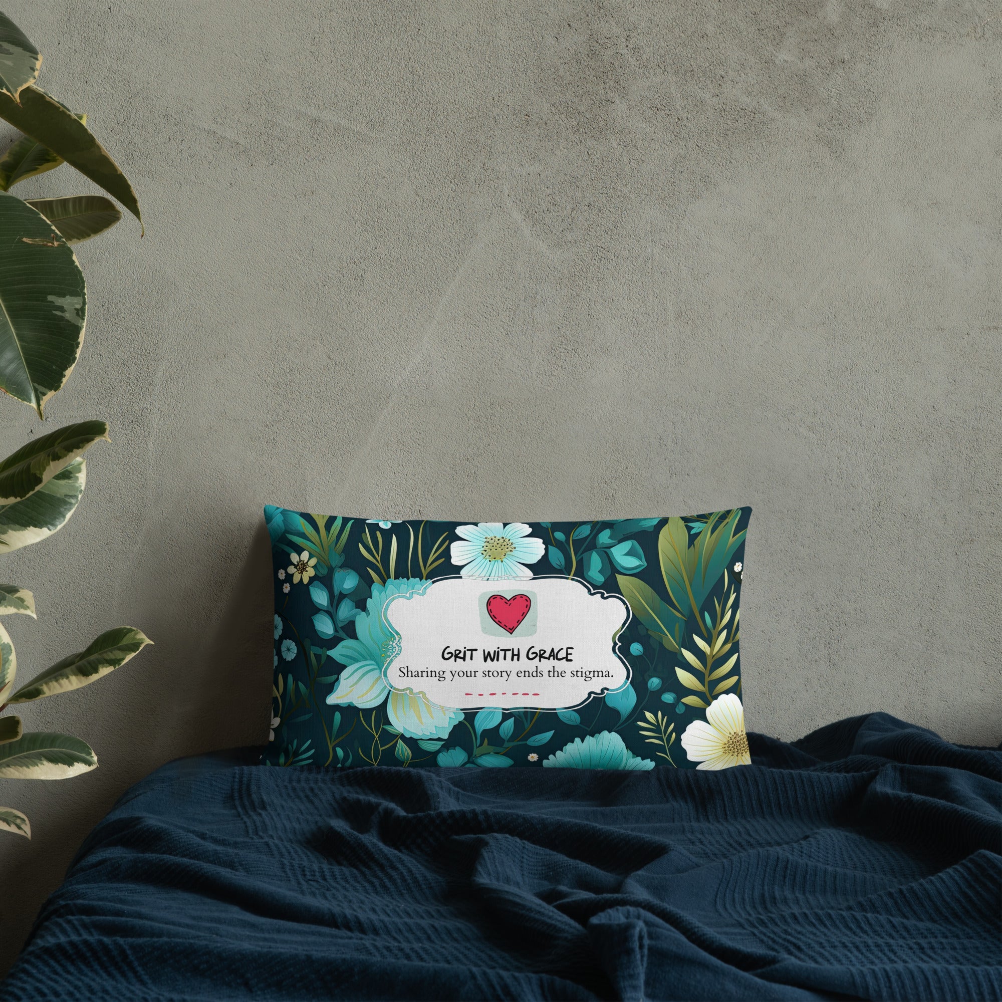 Floral Lover's Botanical Throw Pillow