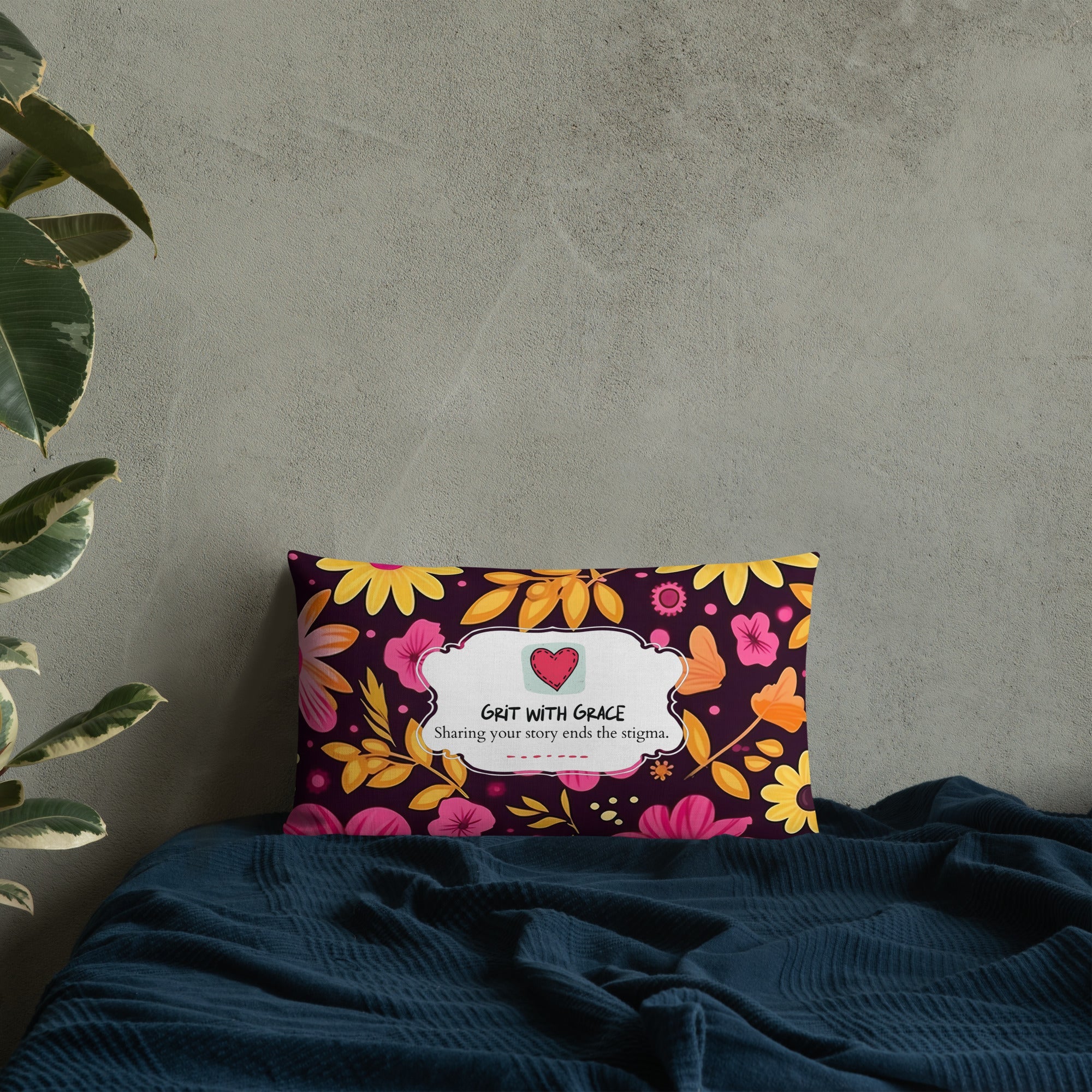 Floral Lover's Botanical Throw Pillow